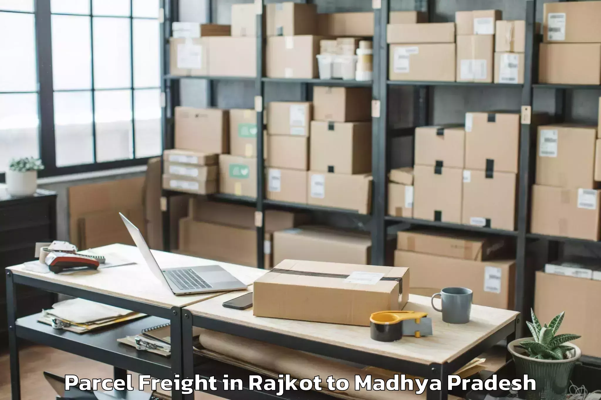 Rajkot to Pathariya Parcel Freight